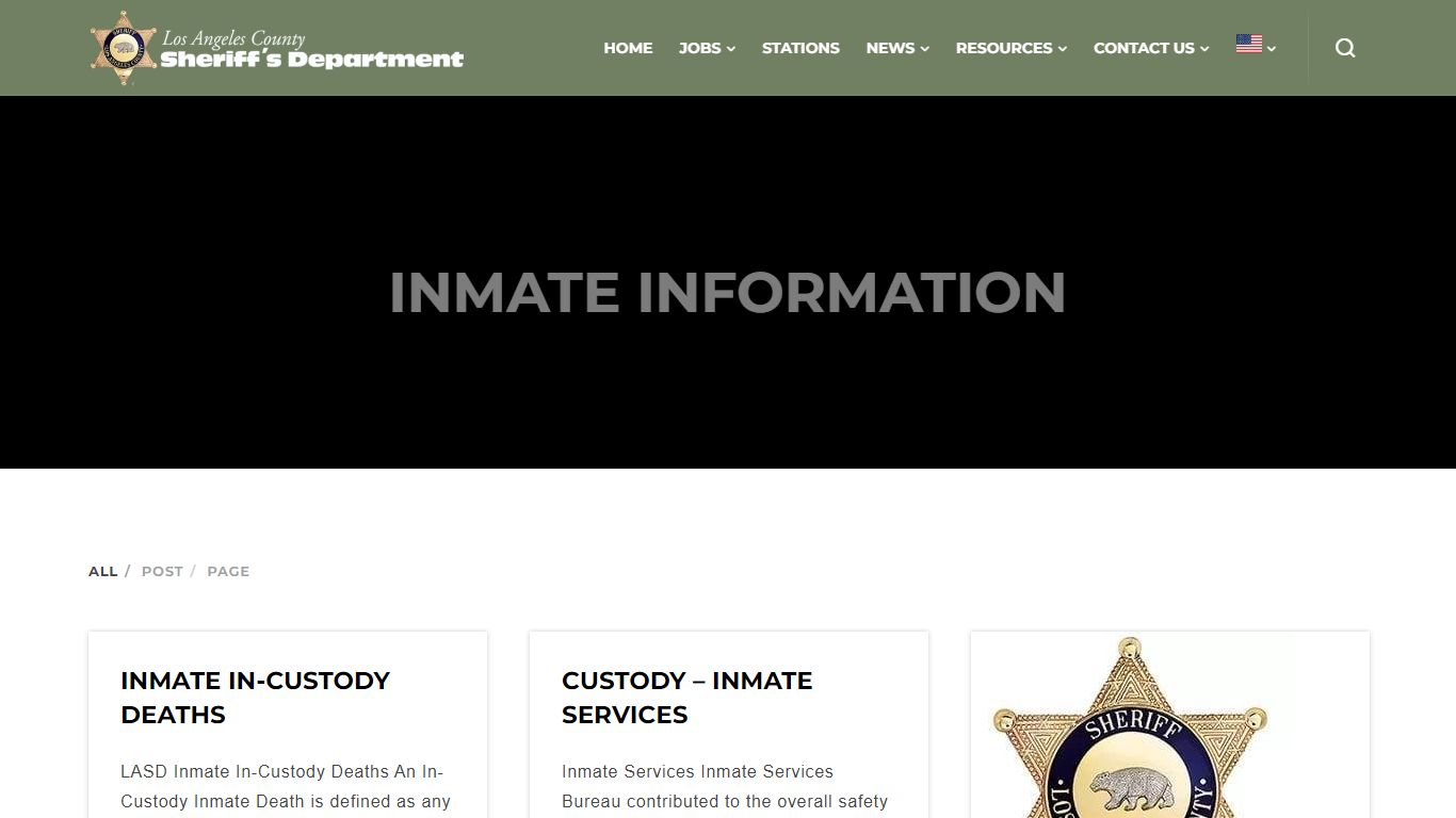 inmate information - Los Angeles County Sheriff's Department
